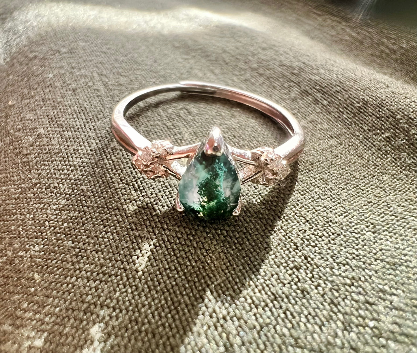 Moss Agate Ring