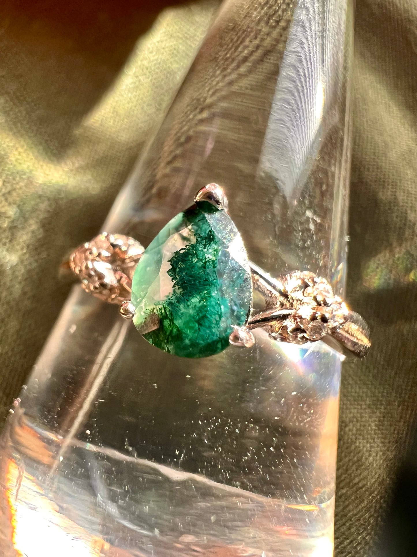 Moss Agate Ring